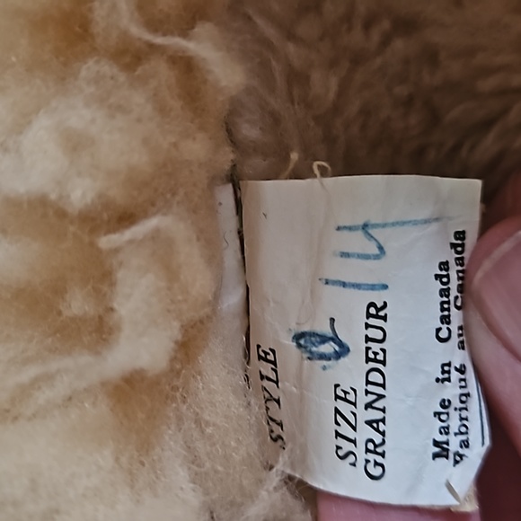 VTG Suede Leather Orange Fur Sherpa Belted Penny Lane jacket - Picture 12 of 13